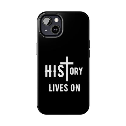 HIStory Lives On, Phone Cases - black & white