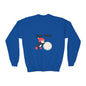 Snow Time Youth Crewneck Sweatshirt, penquin, Christmas
