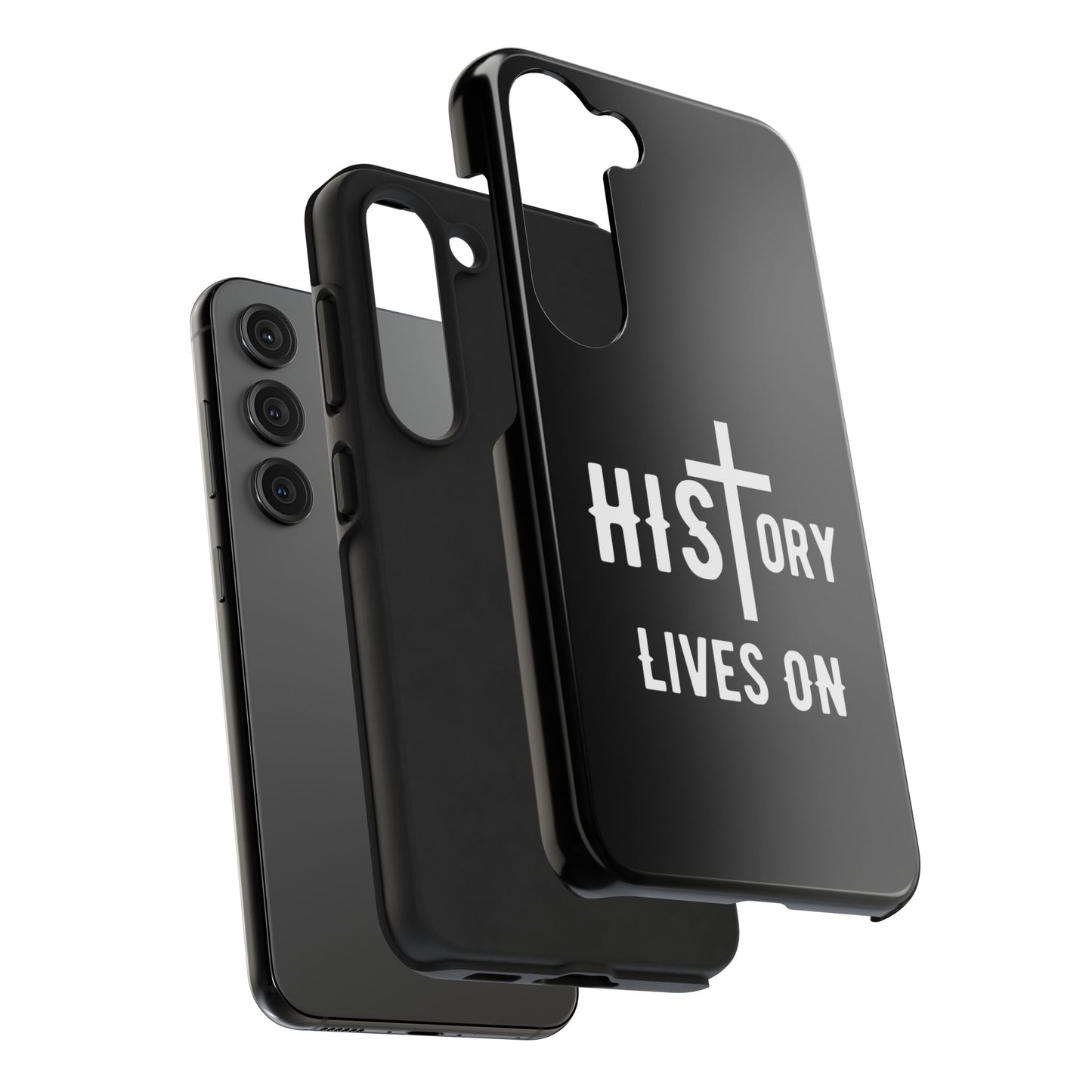 HIStory Lives On, Phone Cases - black & white