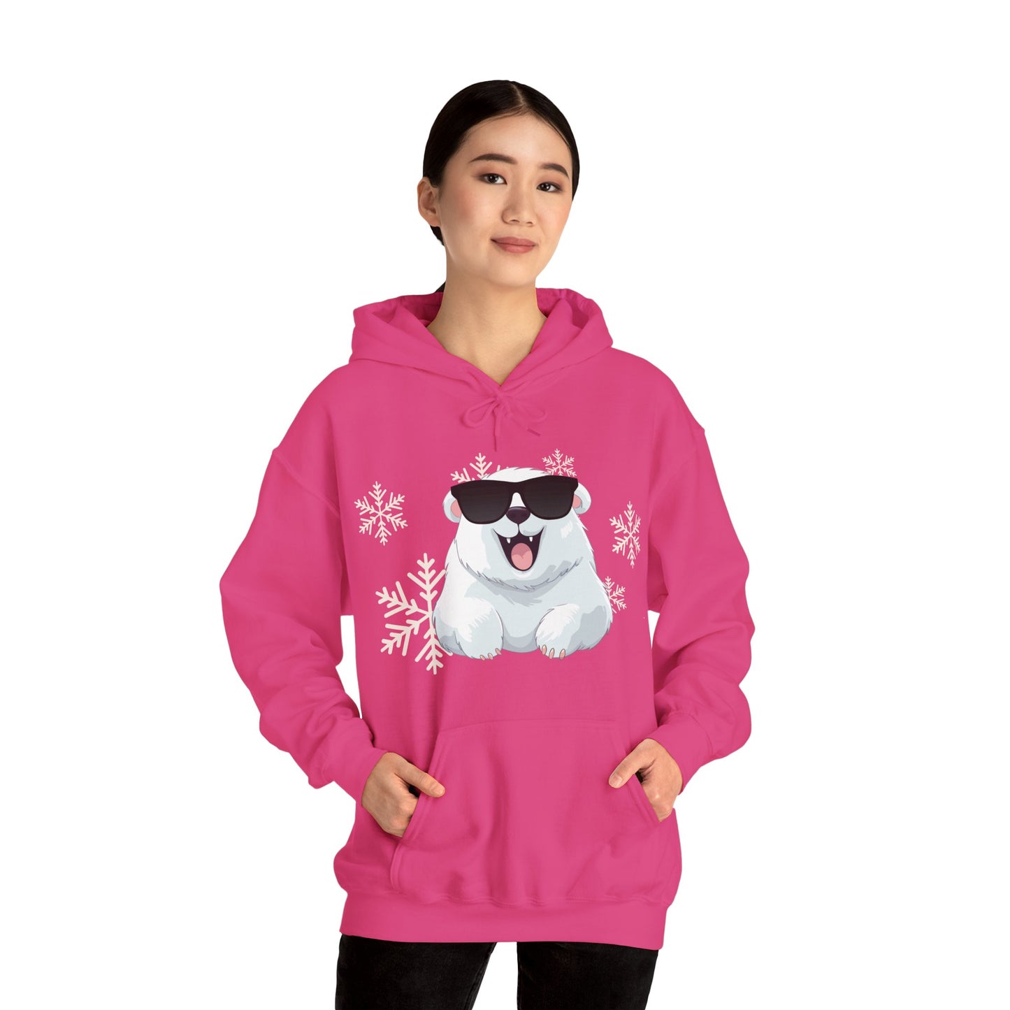 Polar Bear Unisex Heavy Blend™ Hooded Sweatshirt, fun, cool, Christmas