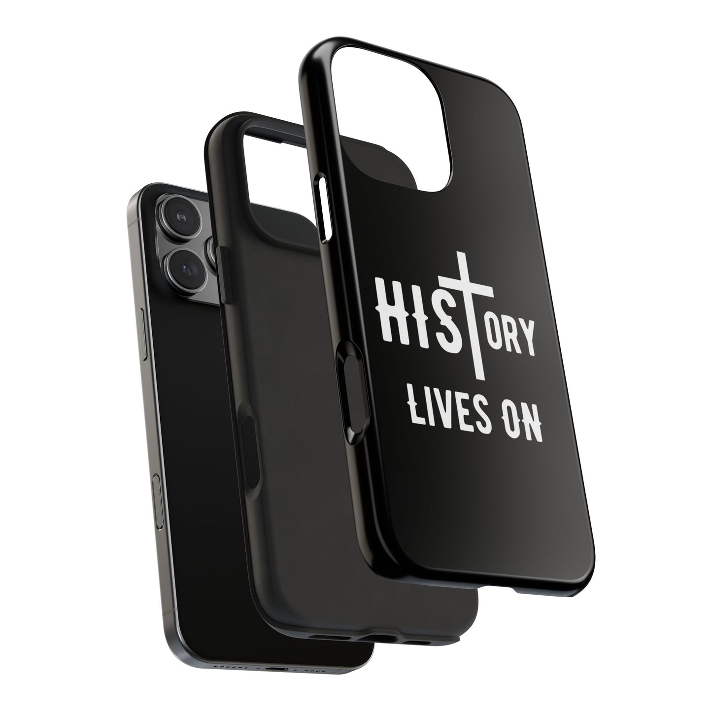 HIStory Lives On, Phone Cases - black & white