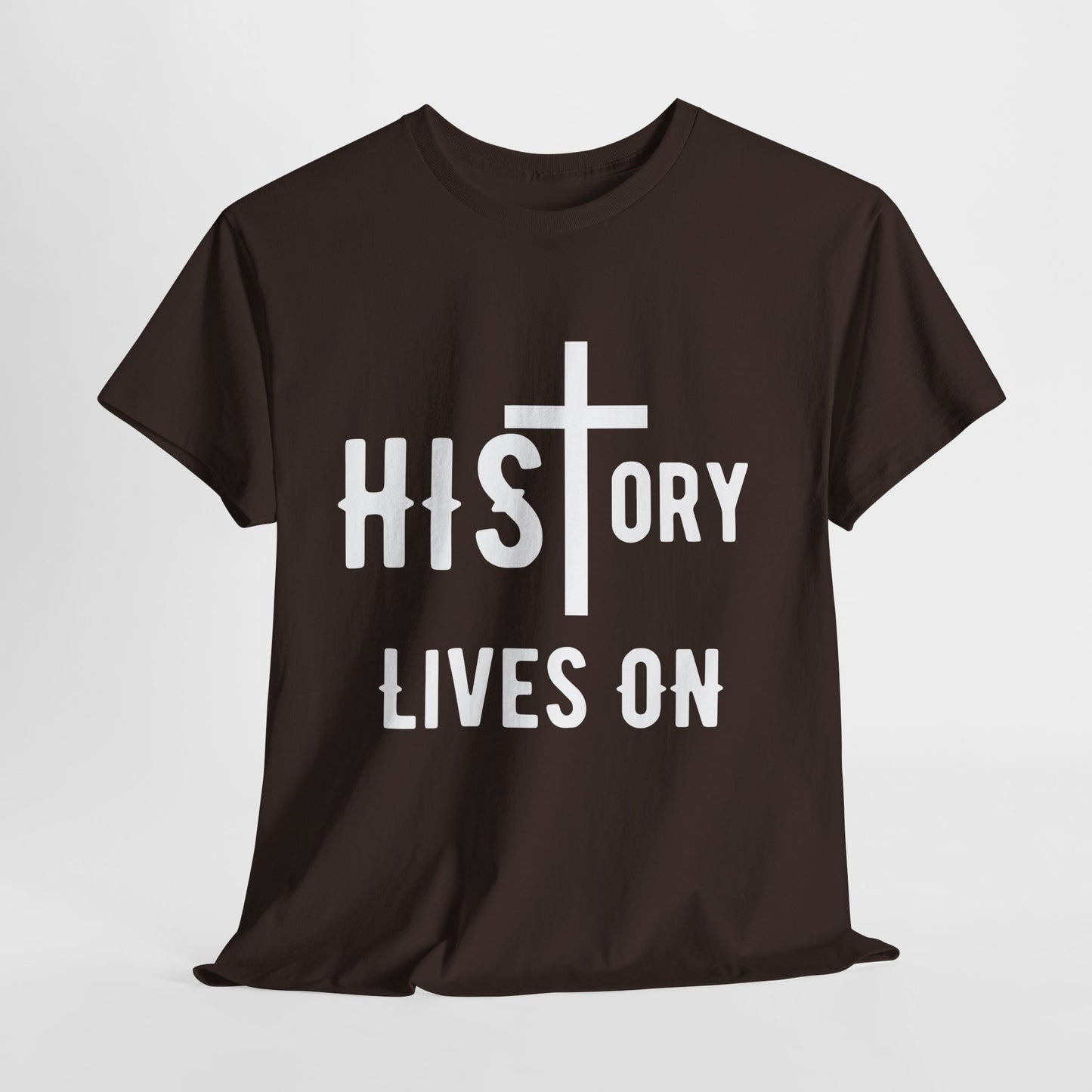 HIStory Lives On Unisex Heavy Cotton Tee, resurrection, cross, easter