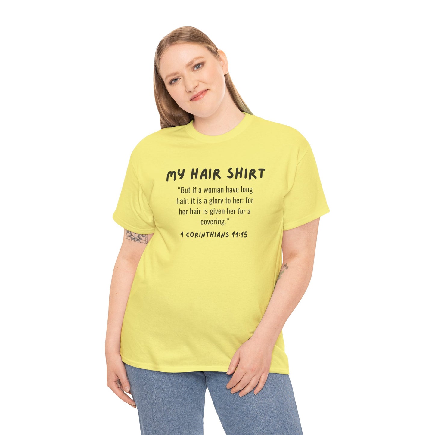 Inspirational Hair Growth Heavy Cotton Tee