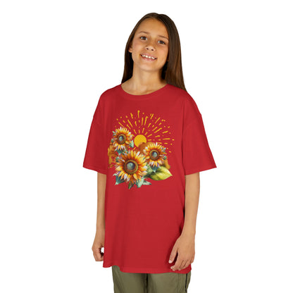 Sunflowers Kids Heavy Cotton™ Tee, spring, summer