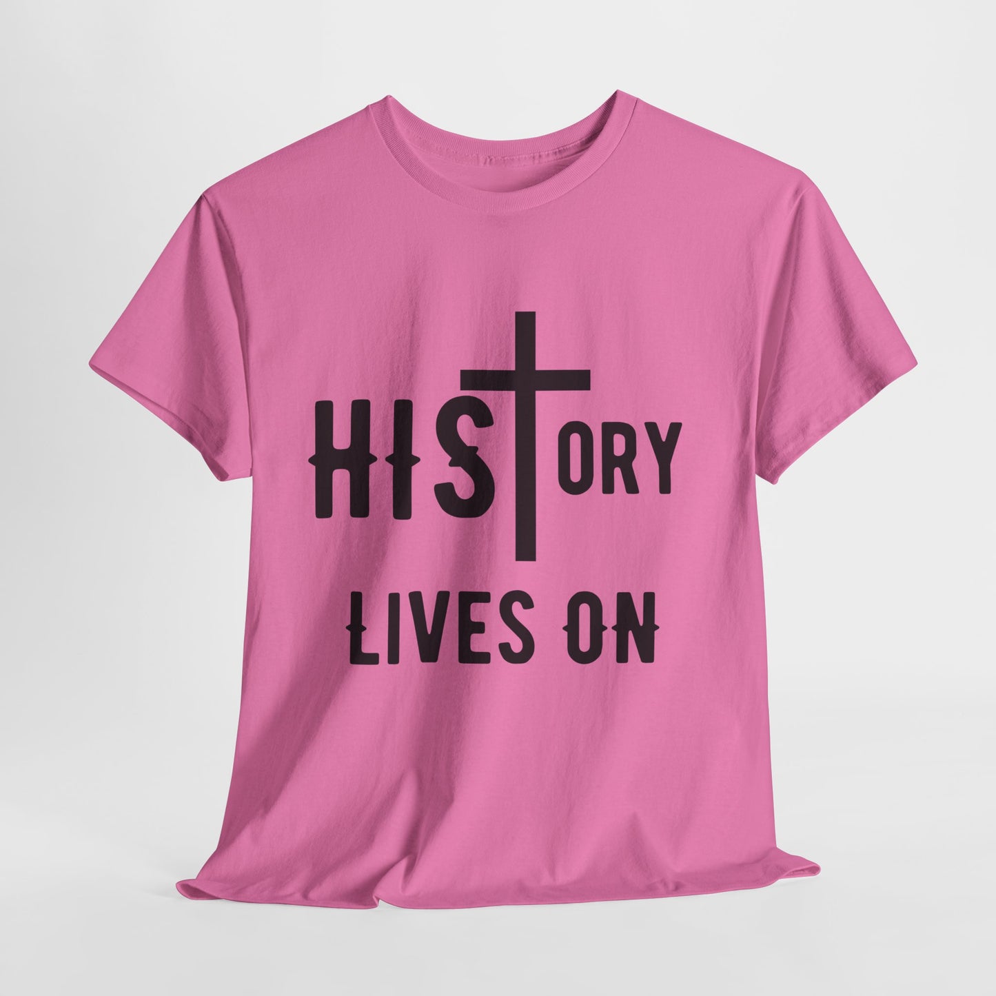 HIStory Lives On Unisex Heavy Cotton Tee, resurrection, cross, easter