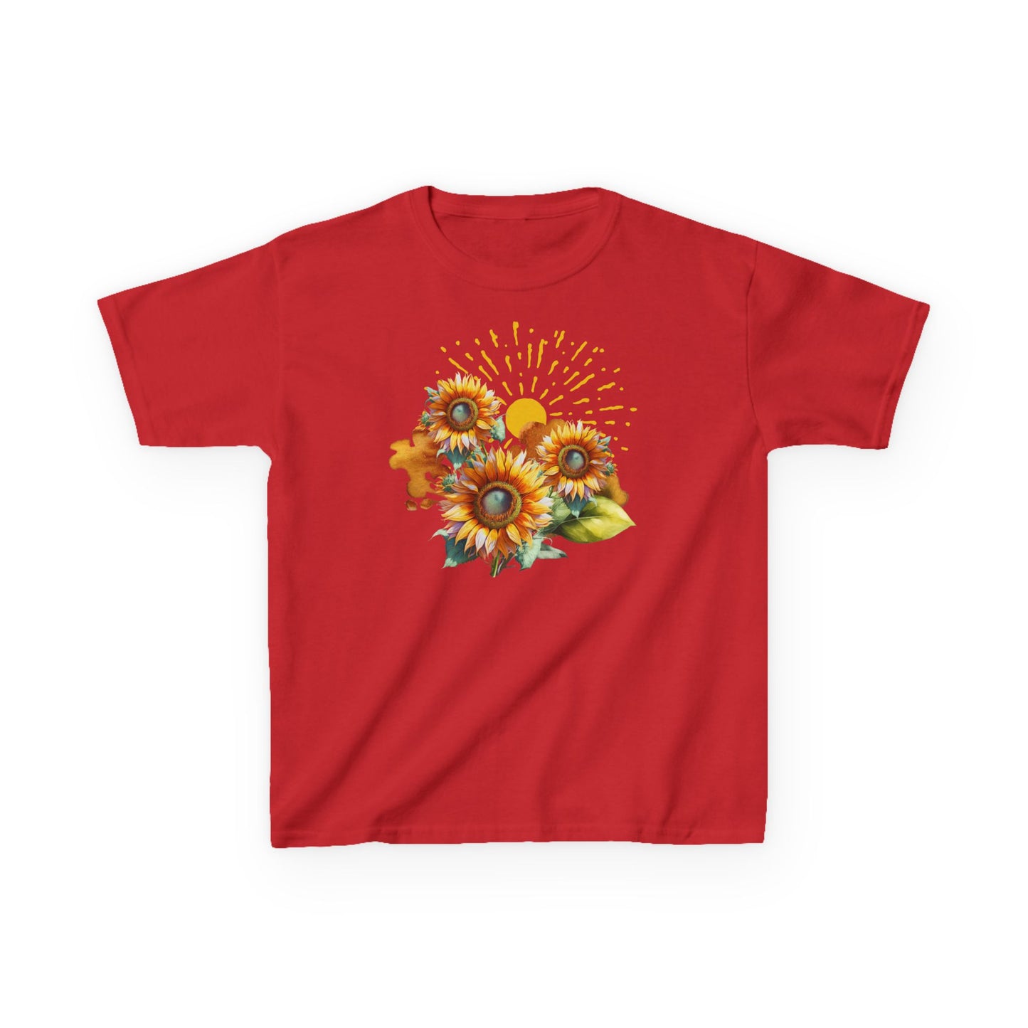 Sunflowers Kids Heavy Cotton™ Tee, spring, summer