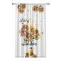 A Bit Of Sunshine Window Curtain, Sheer White