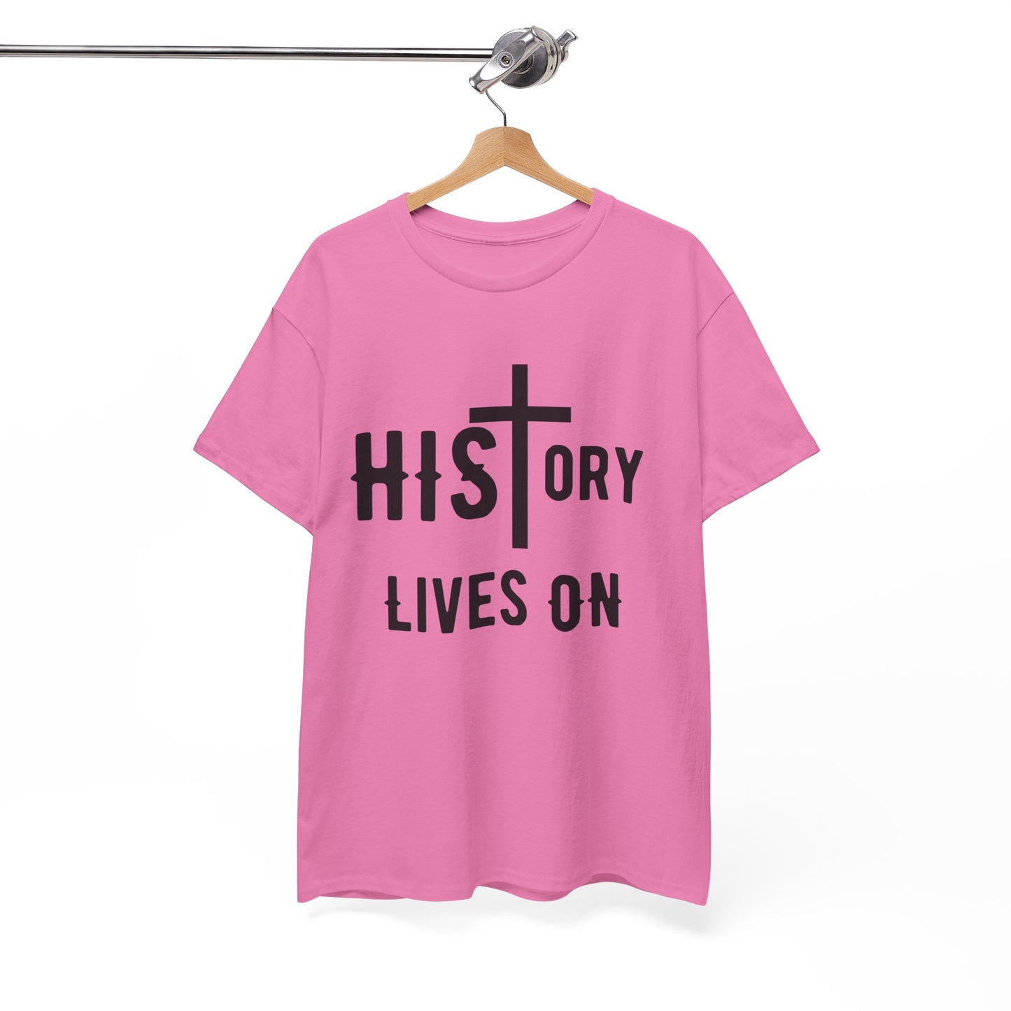 HIStory Lives On Unisex Heavy Cotton Tee, resurrection, cross, easter