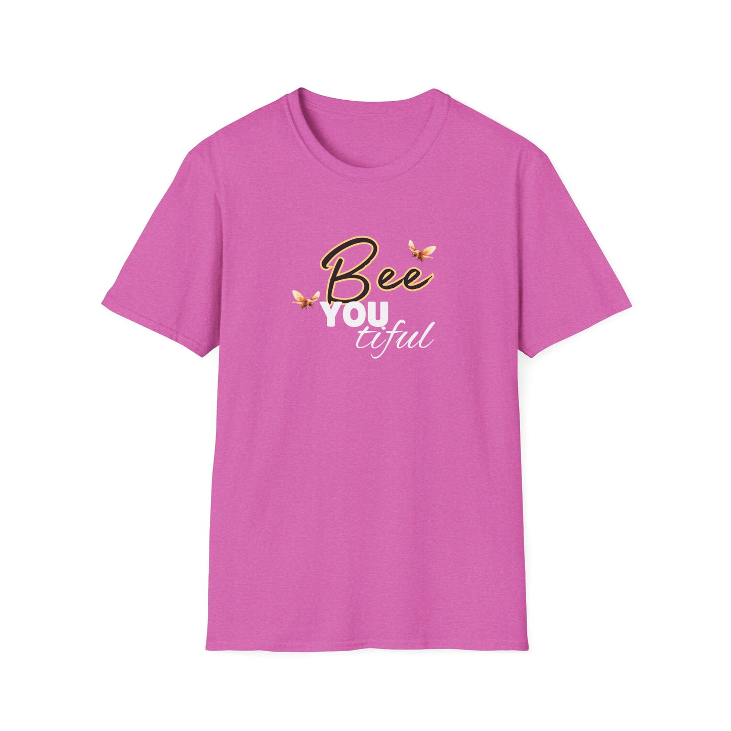 BeeYOUtiful Unisex Softstyle T-Shirt - Nature Inspired Graphic Tee - w