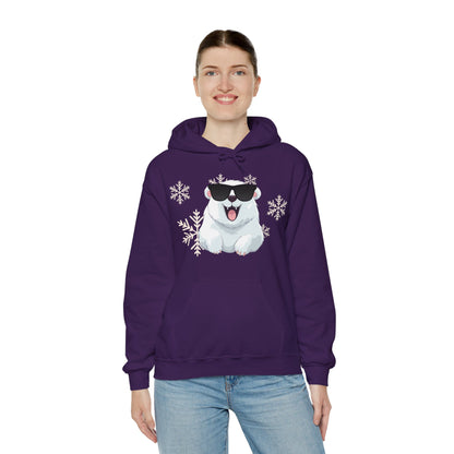 Polar Bear Unisex Heavy Blend™ Hooded Sweatshirt, fun, cool, Christmas
