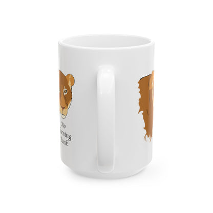 No Turning Back lioness Ceramic Mug, 11oz and 15oz, cat lover, encouragement, faith gift