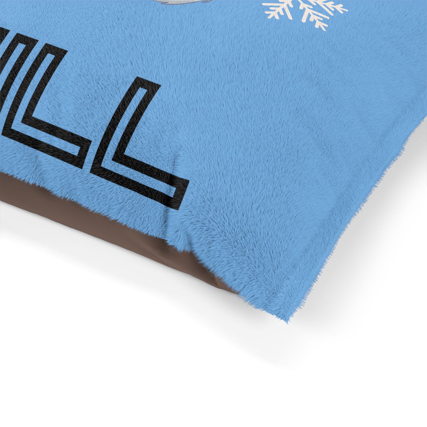 Chill with Polar Bear Pet Bed, Light Blue
