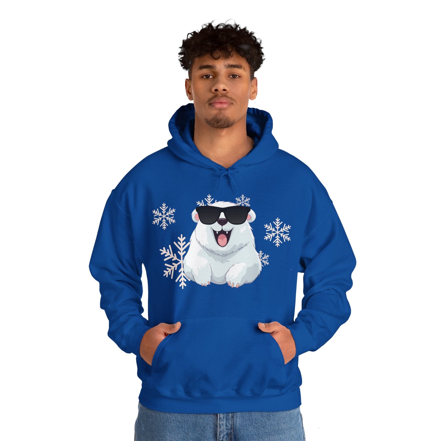 Polar Bear Unisex Heavy Blend™ Hooded Sweatshirt, fun, cool, Christmas