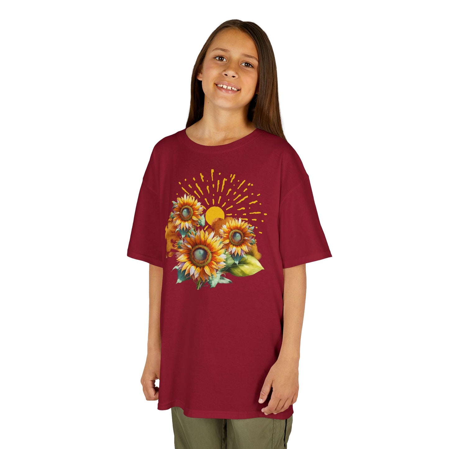 Sunflowers Kids Heavy Cotton™ Tee, spring, summer