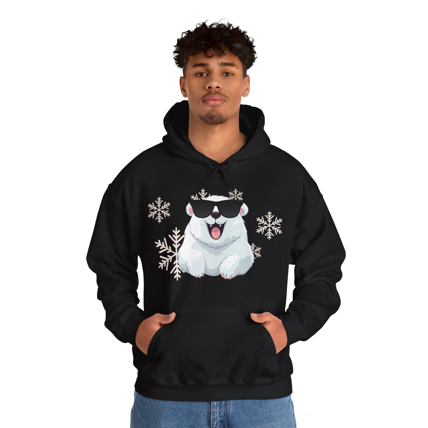 Polar Bear Unisex Heavy Blend™ Hooded Sweatshirt, fun, cool, Christmas