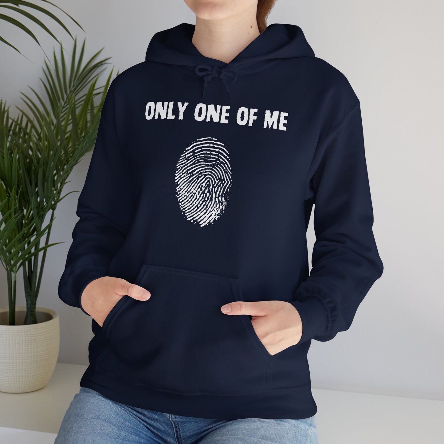 Unisex Hooded Sweatshirt, Only One of Me with scripture, Psalm 139:14 on back