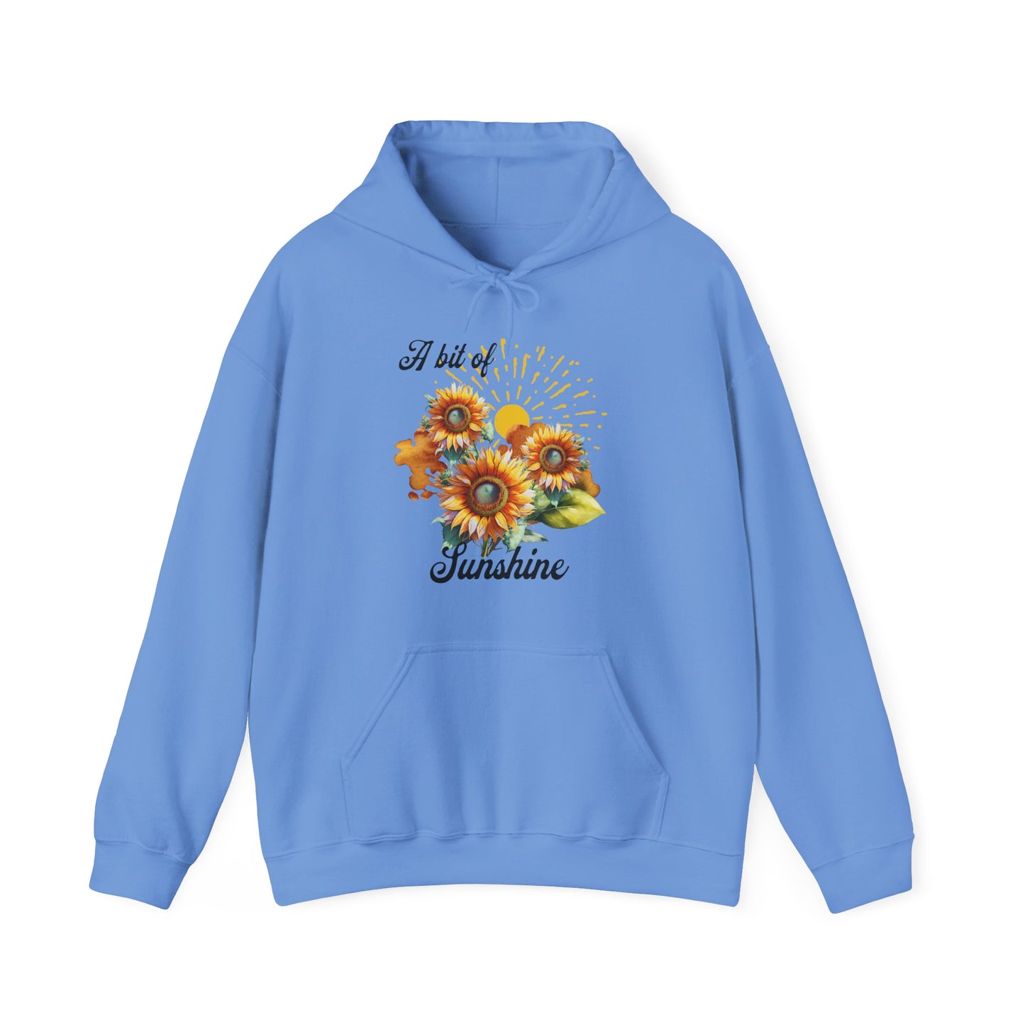 A Bit Of Sunshine hoodie with sunflowers, gift for her