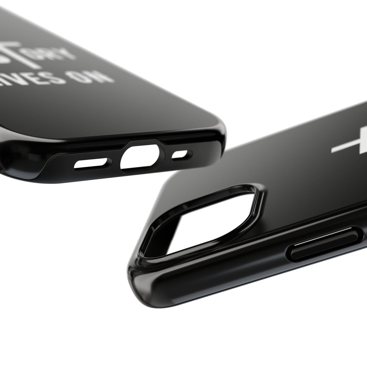 HIStory Lives On, Phone Cases - black & white