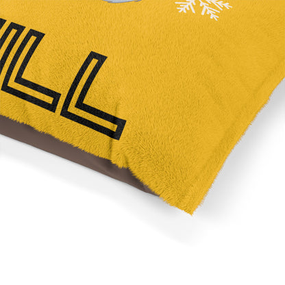 Chill with Polar Bear Pet Bed, Yellow