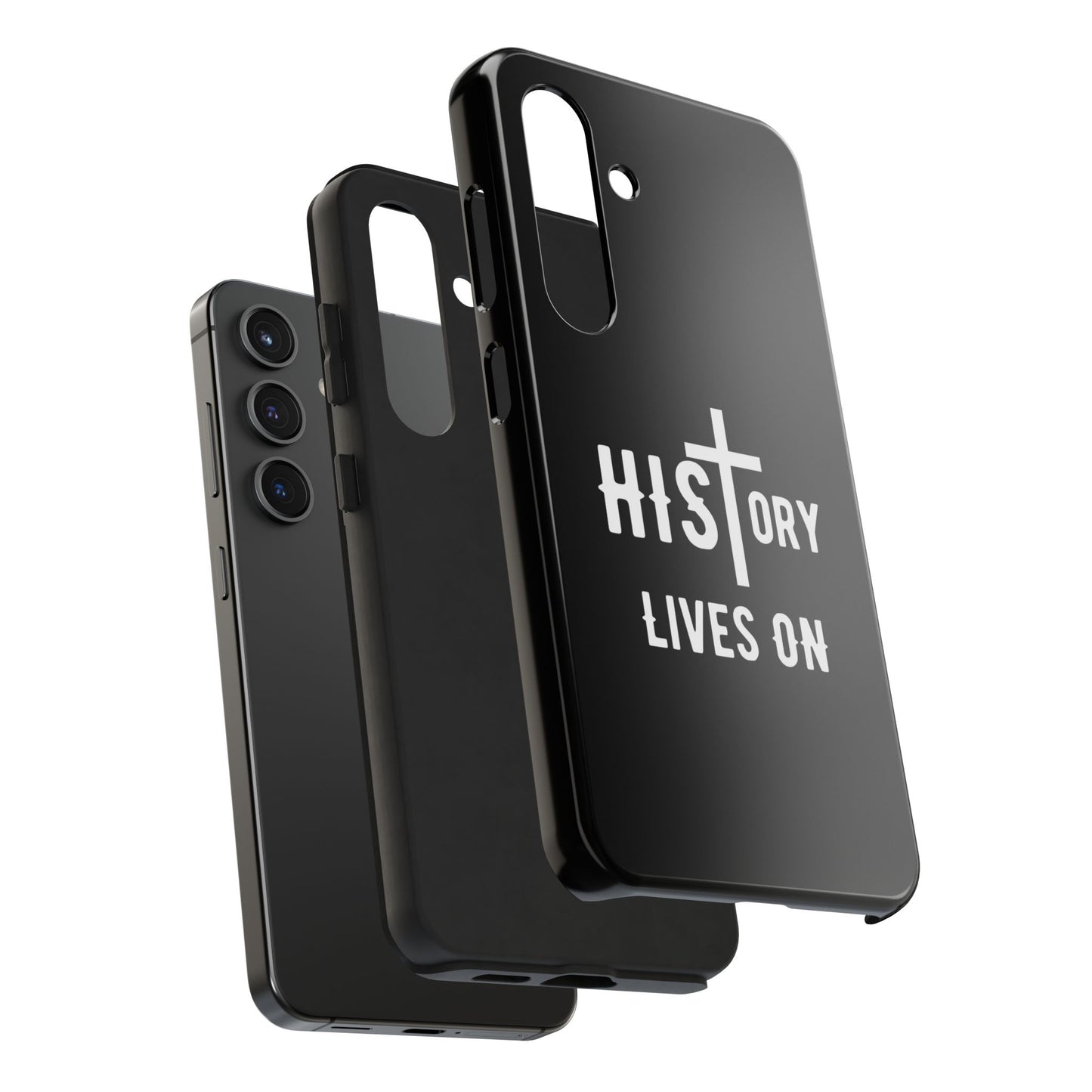 HIStory Lives On, Phone Cases - black & white