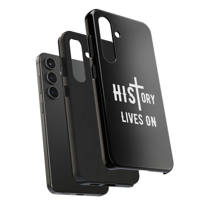 HIStory Lives On, Phone Cases - black & white