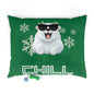 Chill with Polar Bear Pet Bed, Dark Green