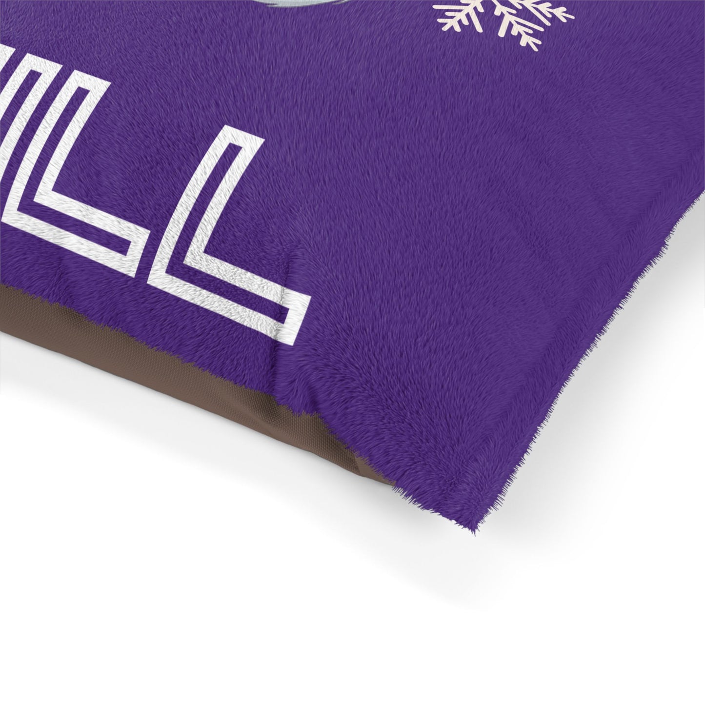 Chill with Polar Bear Pet Bed, Purple