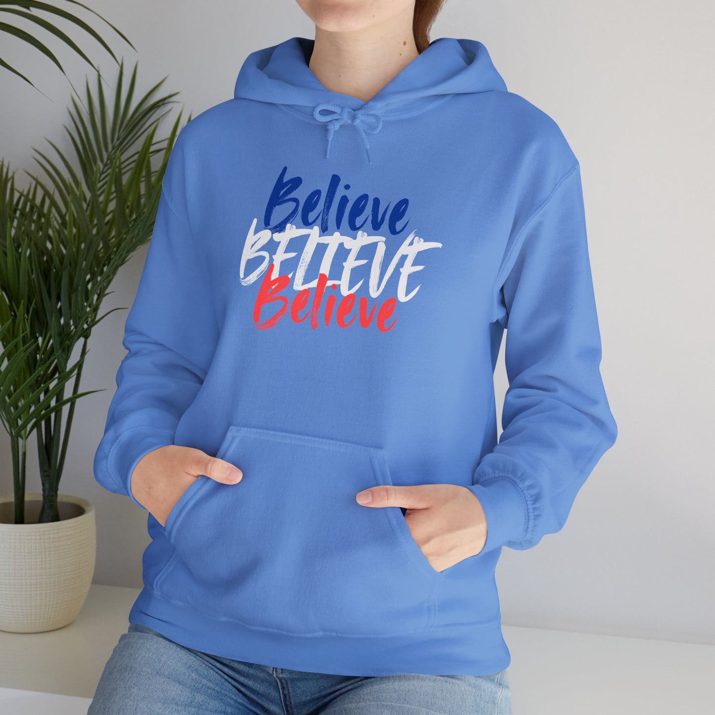 Inspirational 'Believe' Unisex Heavy Blend™ Hooded Sweatshirt