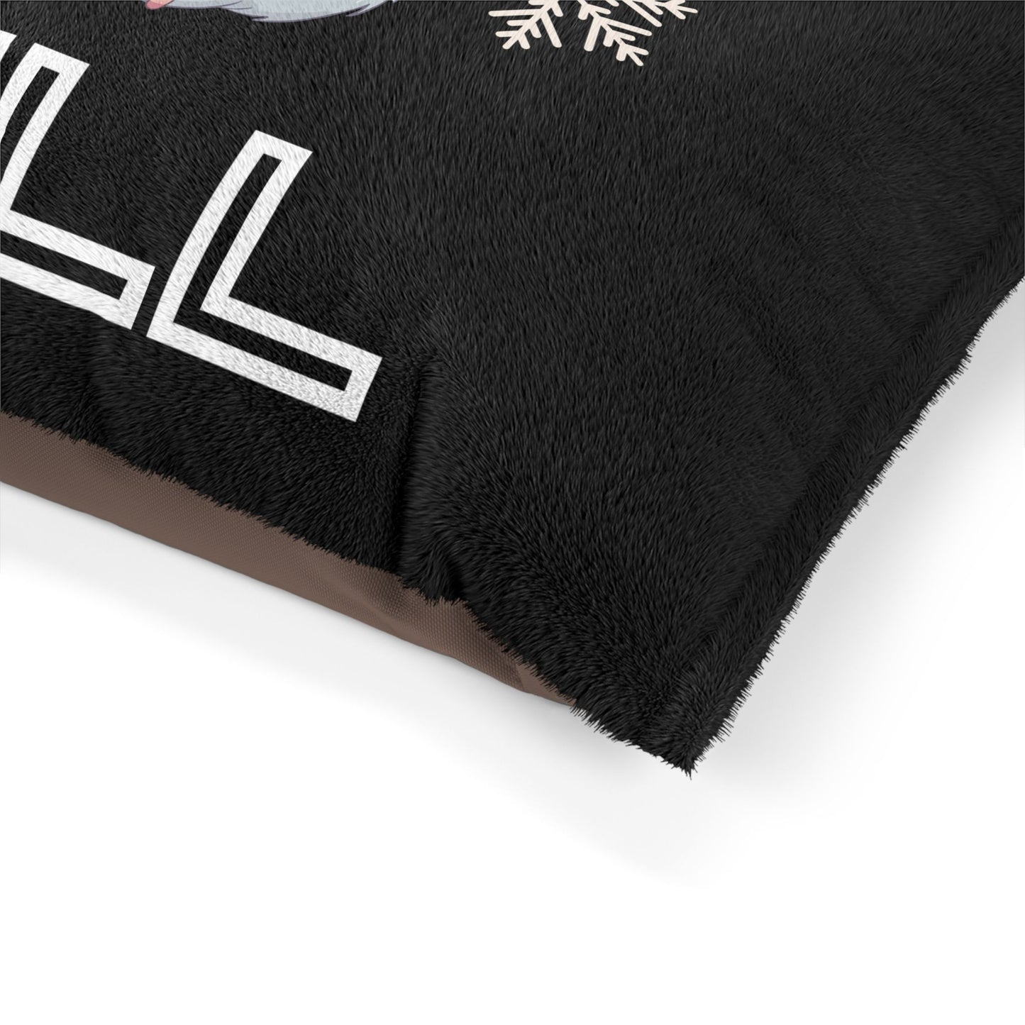 Chill with Polar Bear Pet Bed, Black