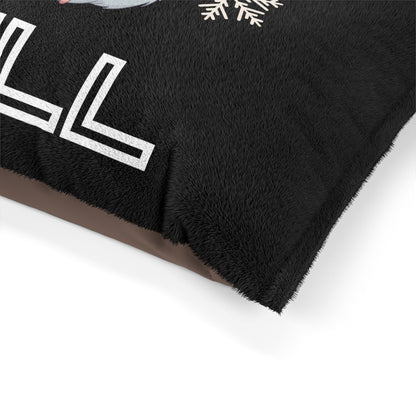 Chill with Polar Bear Pet Bed, Black