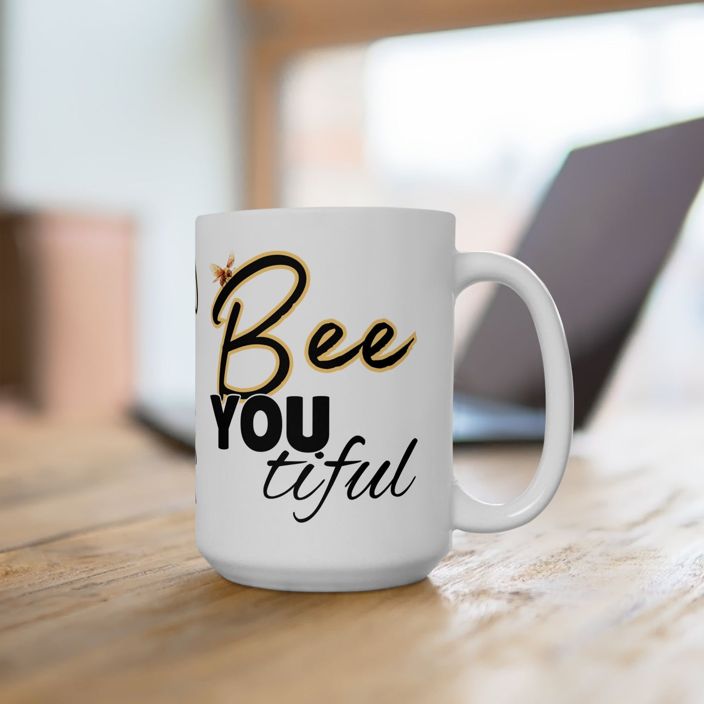 BeeYoutiful Motivation Ceramic Mug - Inspiring Coffee Cup