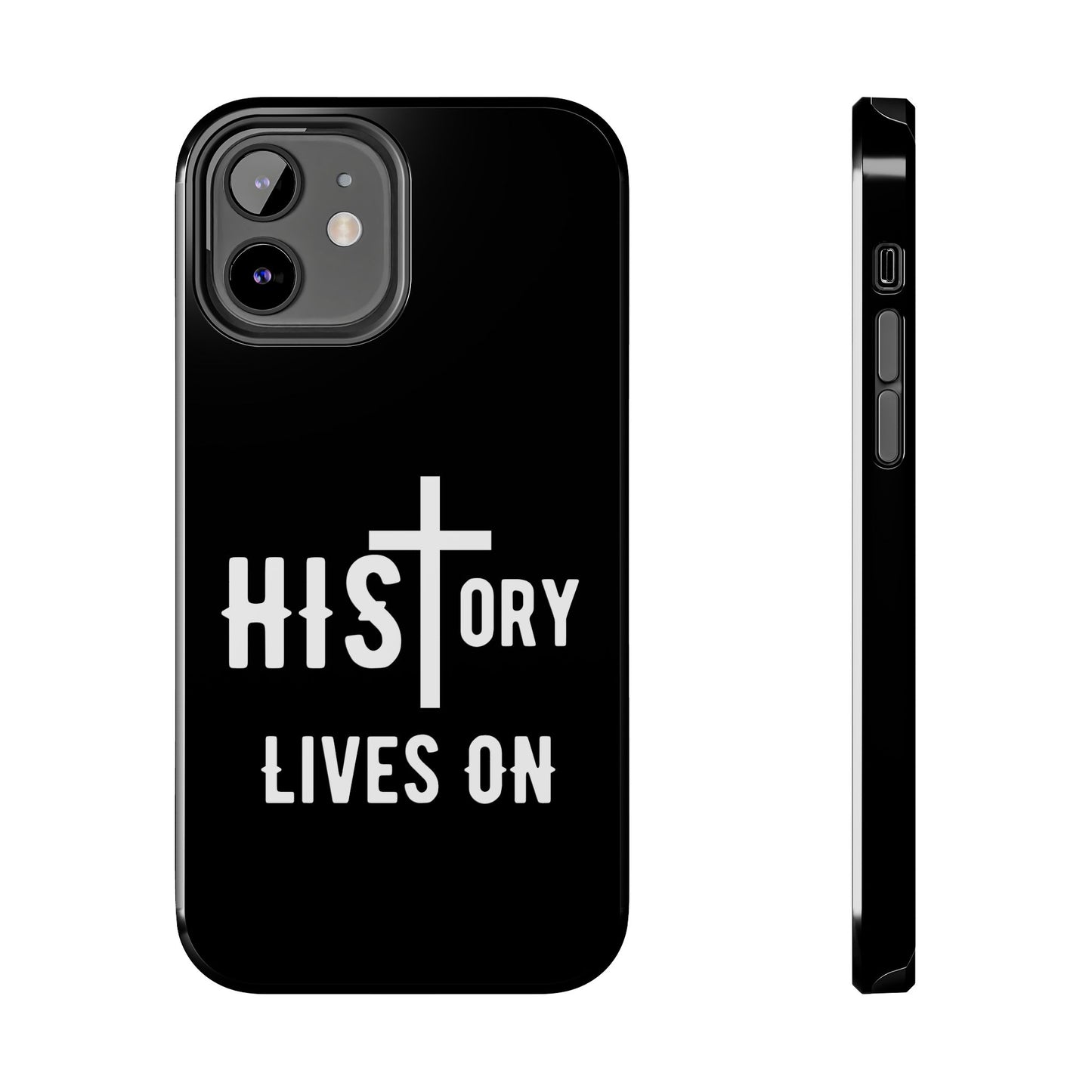 HIStory Lives On, Phone Cases - black & white