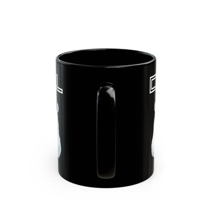 Chill Polar Bear with sunglasses Black Mug (11oz, 15oz)
