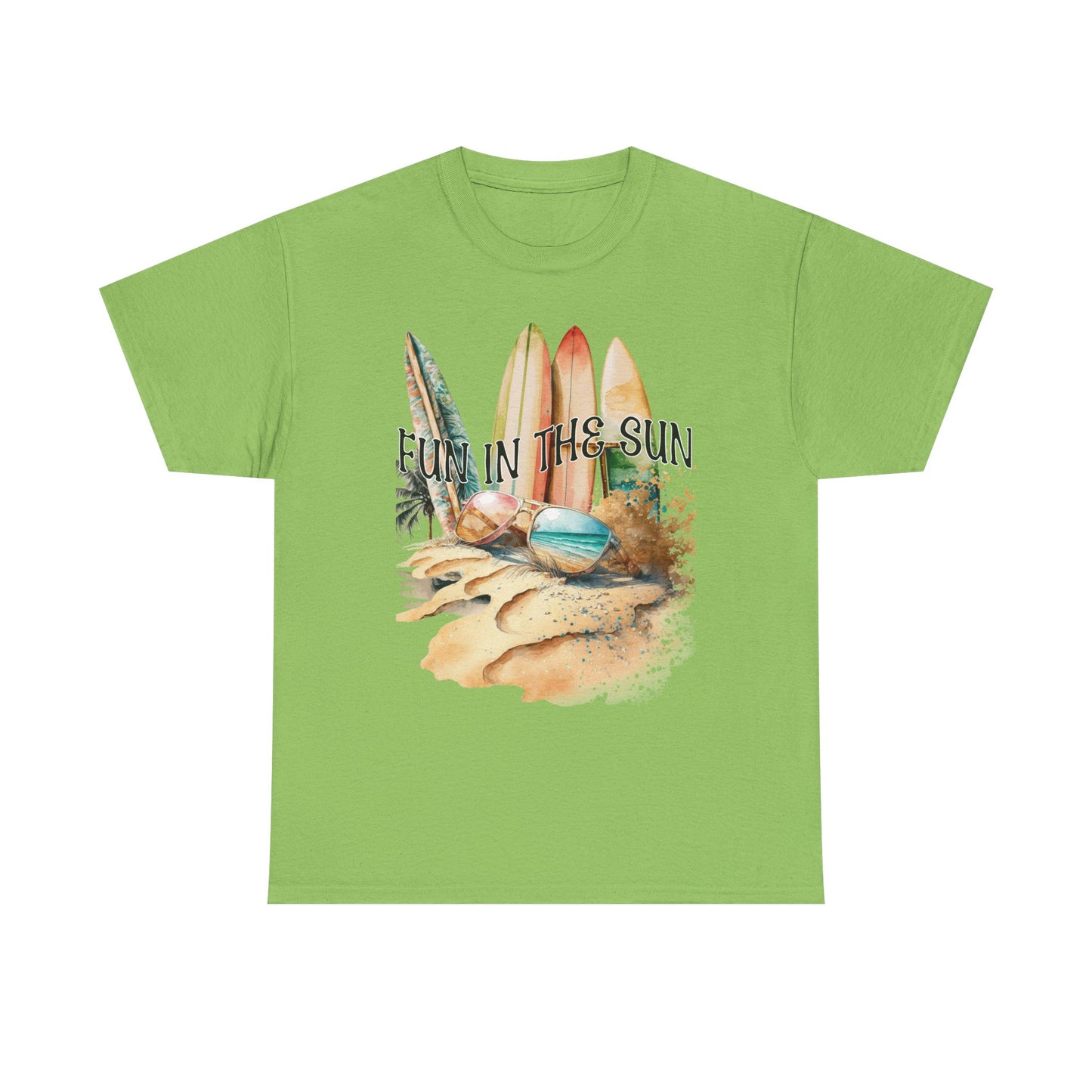 Fun in the Sun Unisex Heavy Cotton Tee, vacation, beach day, weekend getaway