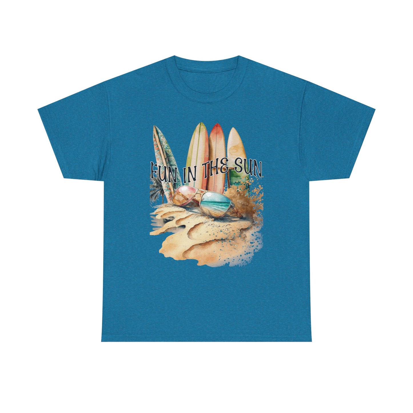 Fun in the Sun Unisex Heavy Cotton Tee, vacation, beach day, weekend getaway