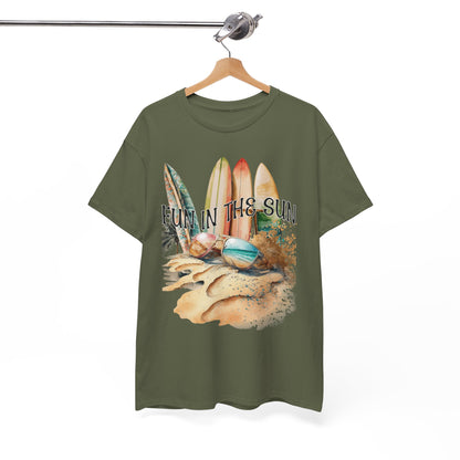 Fun in the Sun Unisex Heavy Cotton Tee, vacation, beach day, weekend getaway