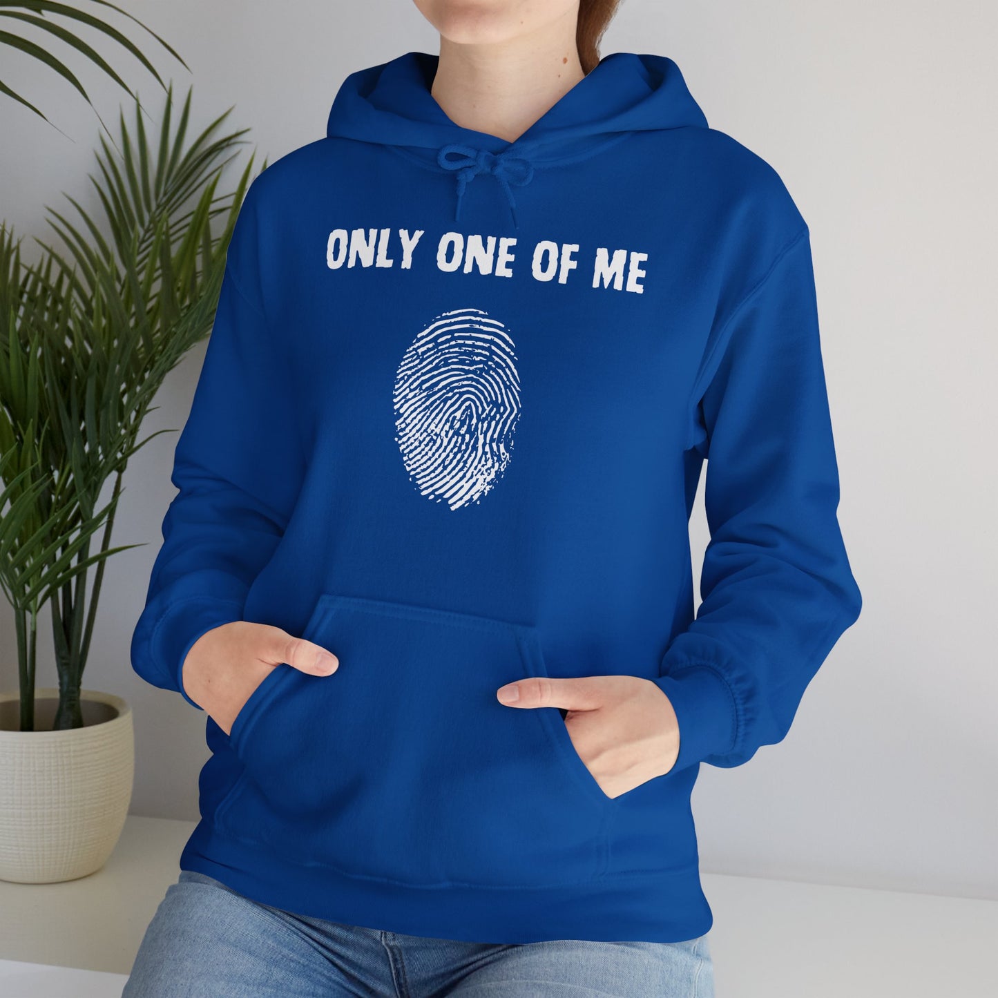 Unisex Hooded Sweatshirt, Only One of Me with scripture, Psalm 139:14 on back