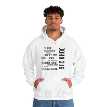 John 3:16 Unisex Heavy Blend™ Hooded Sweatshirt