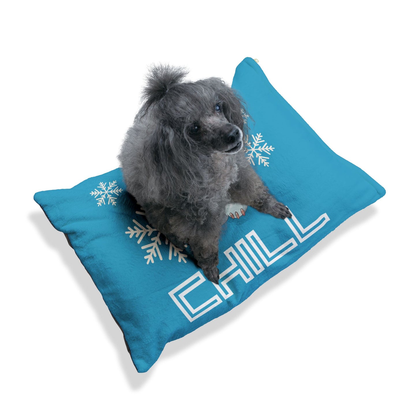 Chill with Polar Bear Pet Bed, Turquoise