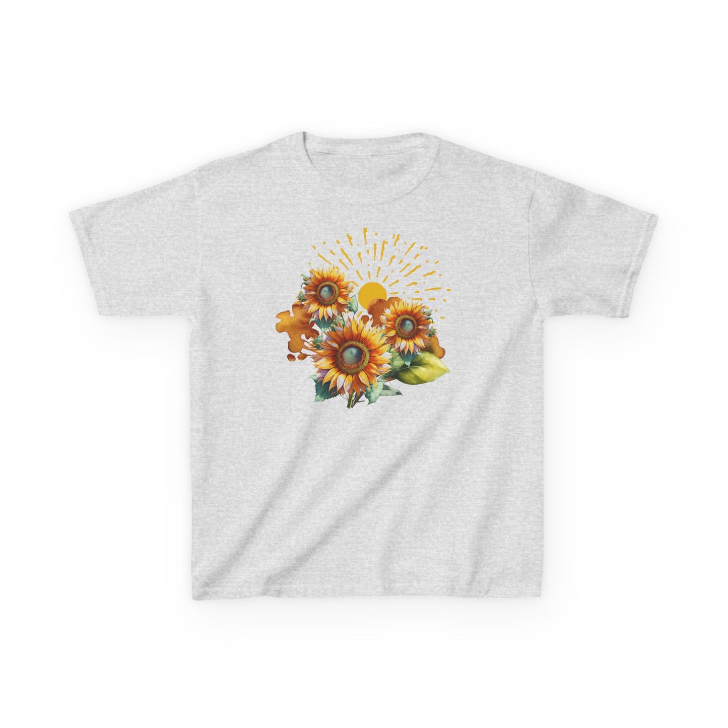 Sunflowers Kids Heavy Cotton™ Tee, spring, summer