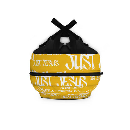 Just Jesus Backpack, (yellow) gift, sleepover, camping, day trips, school
