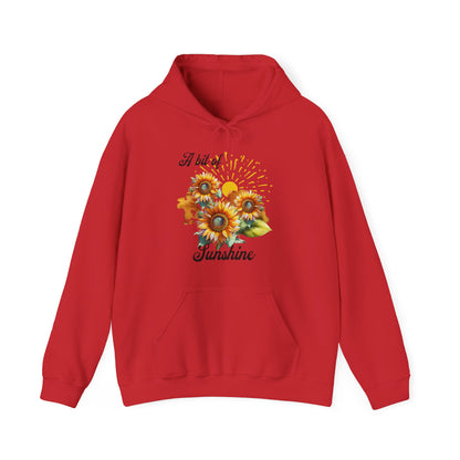 A Bit Of Sunshine hoodie with sunflowers, gift for her