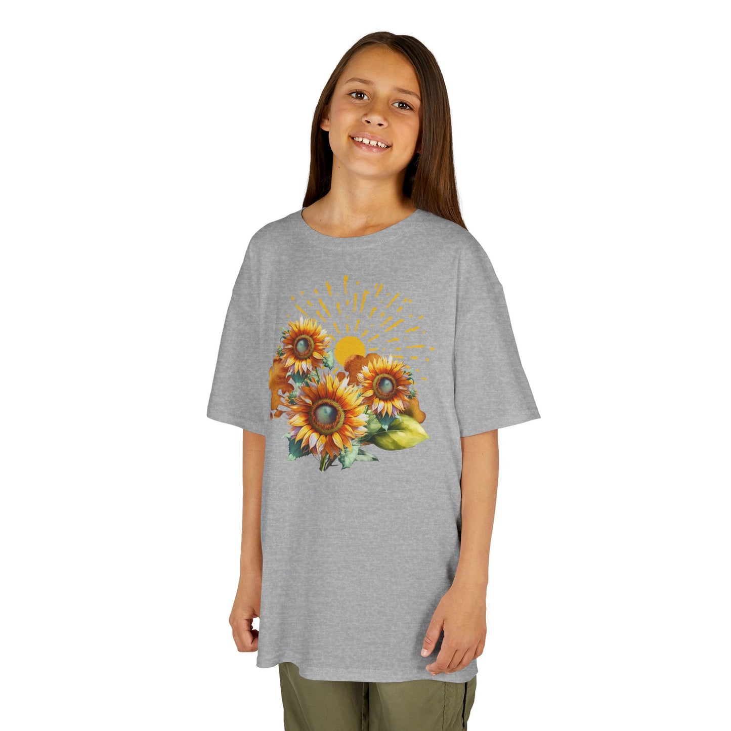 Sunflowers Kids Heavy Cotton™ Tee, spring, summer