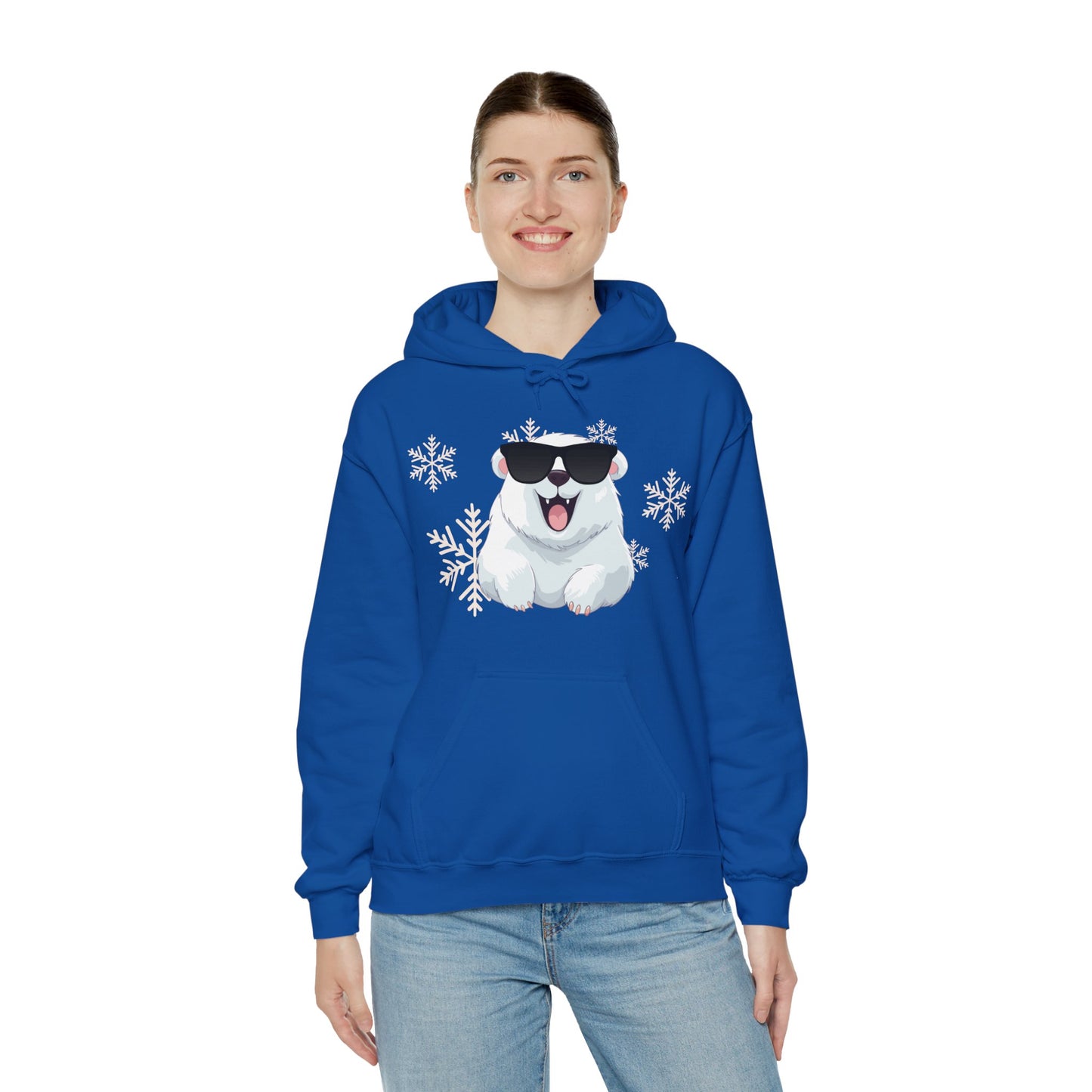 Polar Bear Unisex Heavy Blend™ Hooded Sweatshirt, fun, cool, Christmas