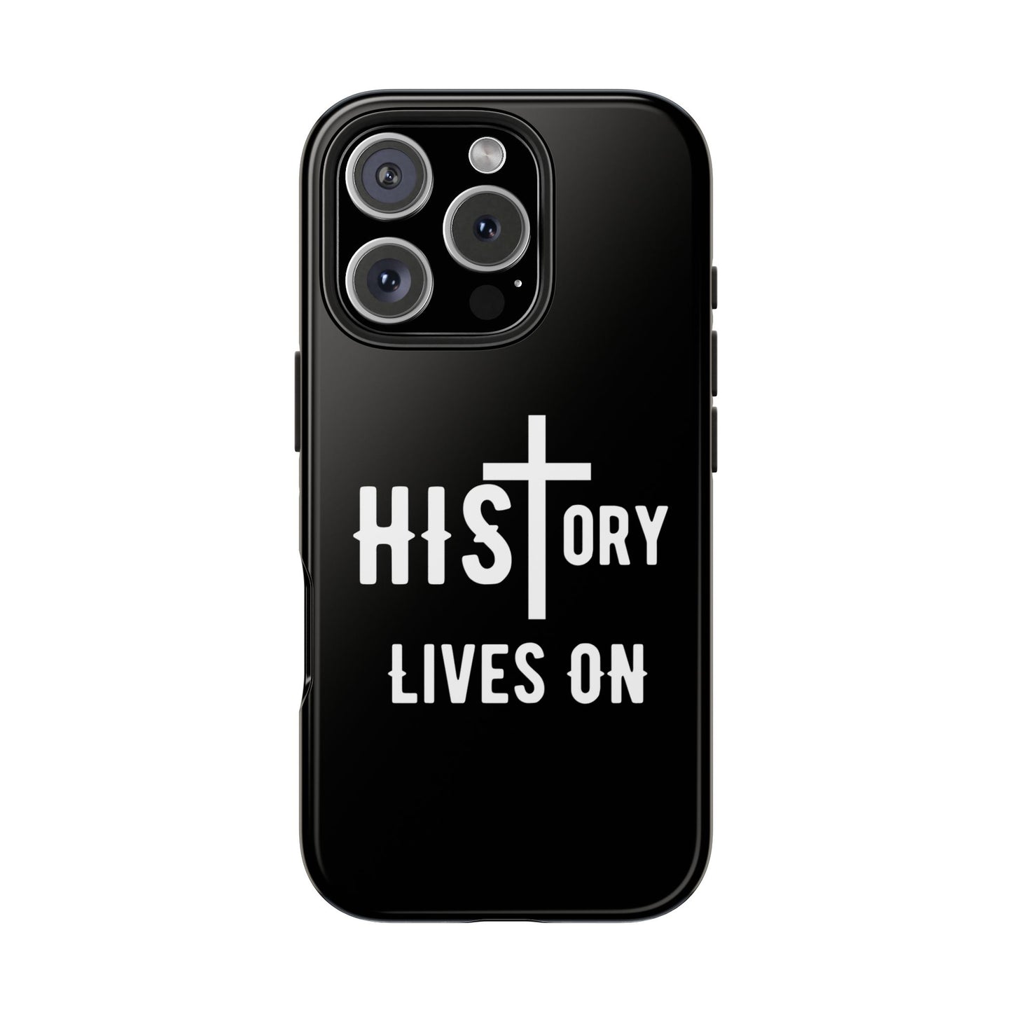 HIStory Lives On, Phone Cases - black & white