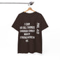 All things through Christ, Unisex Heavy Cotton Tee, Philippians 4:13