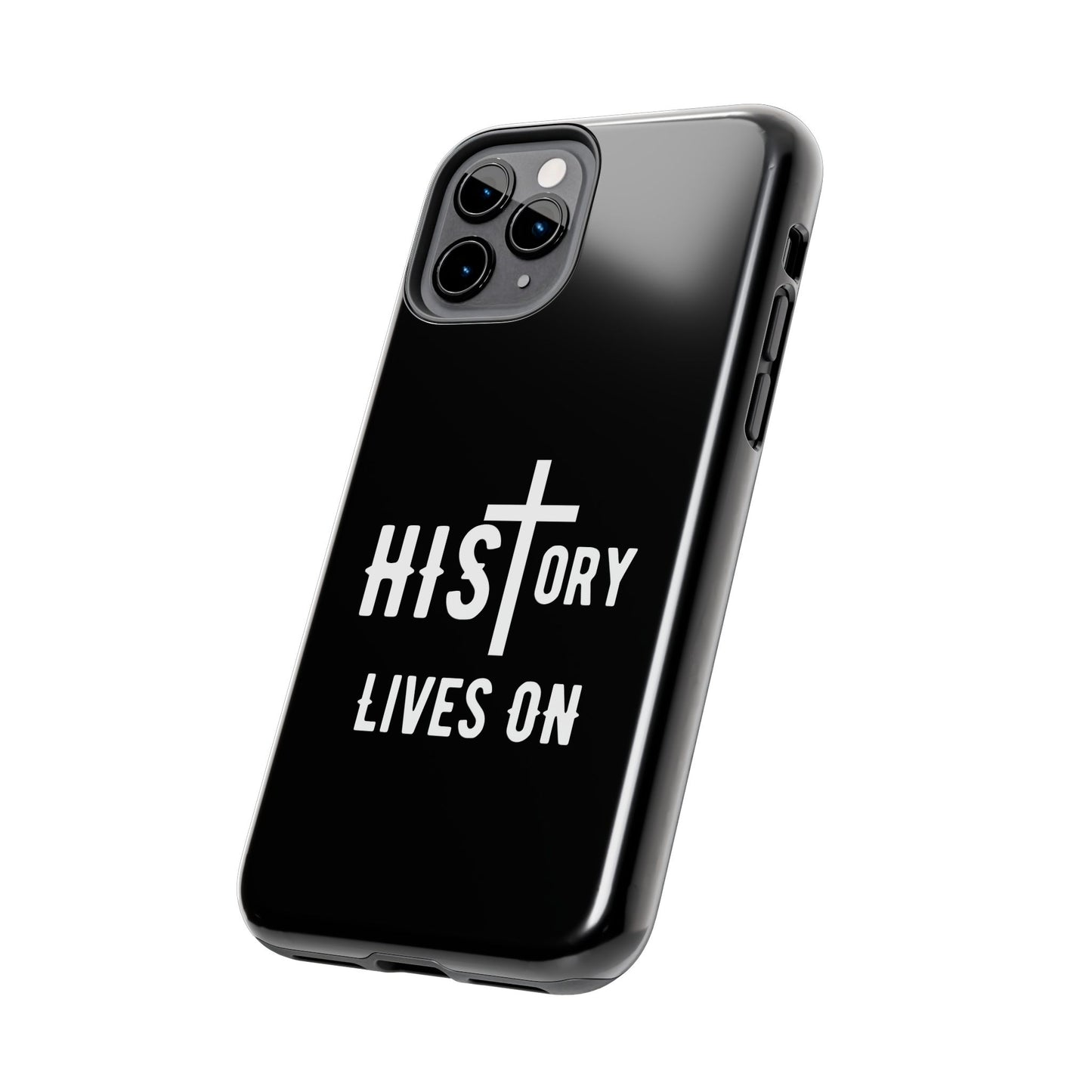HIStory Lives On, Phone Cases - black & white