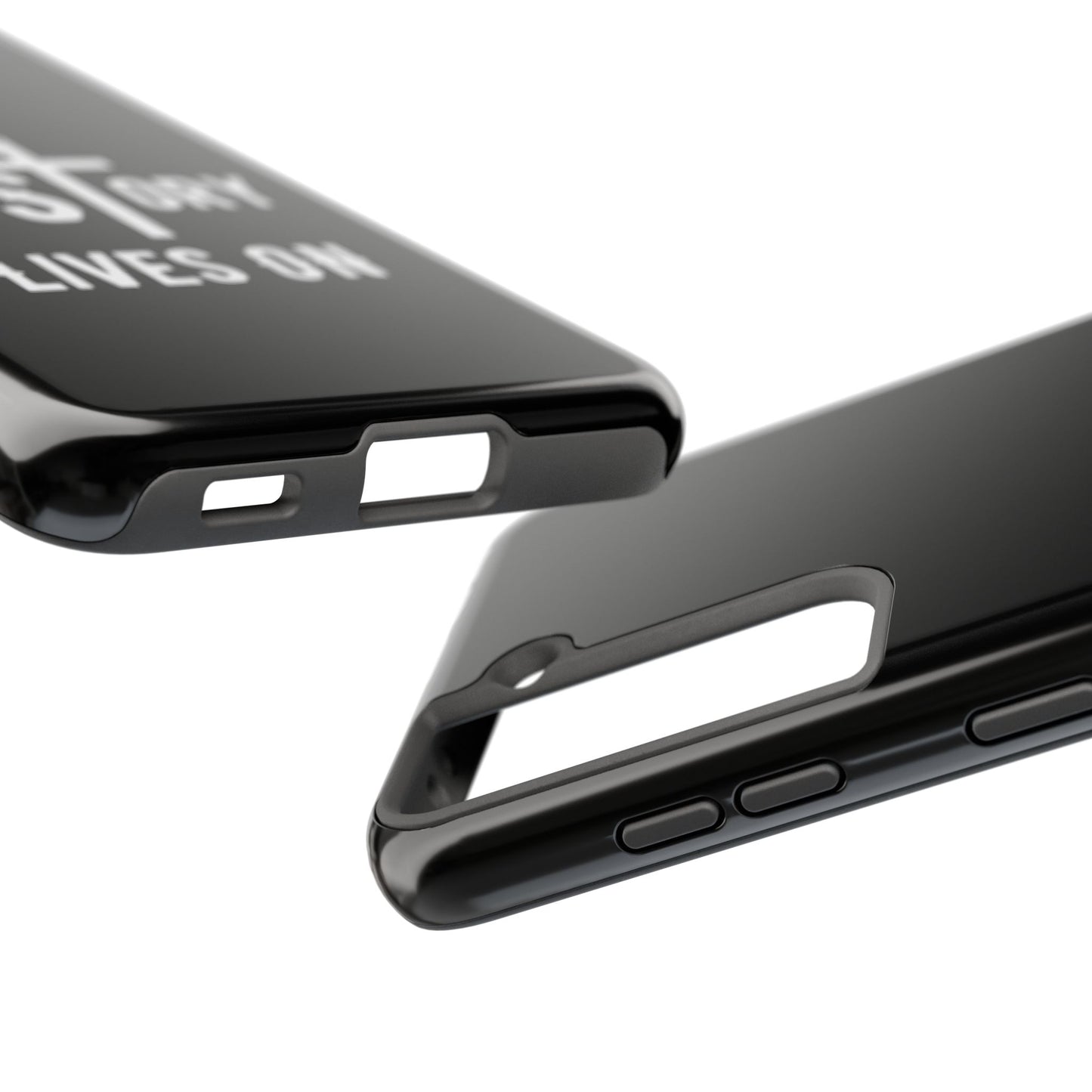 HIStory Lives On, Phone Cases - black & white