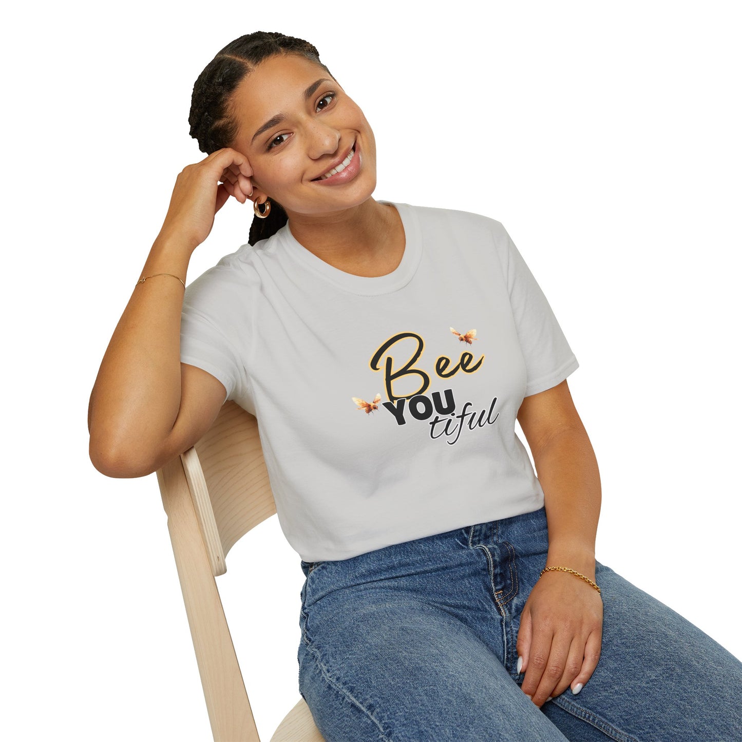 BeeYOUtiful Unisex Softstyle T-Shirt - Nature Inspired Graphic Tee