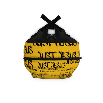 Just Jesus Backpack (yellow), gift, sleepover, camping, day trips, school